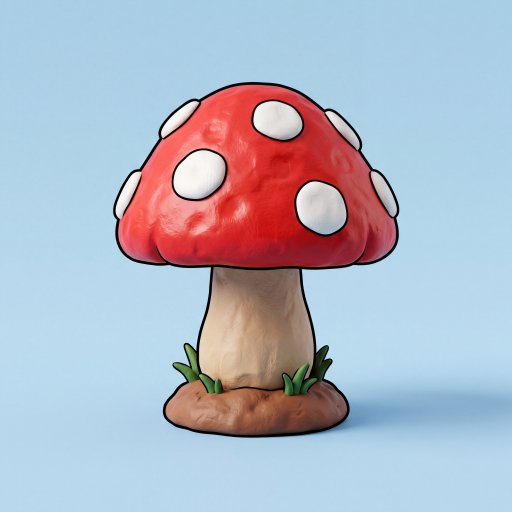 粘土风蘑菇
